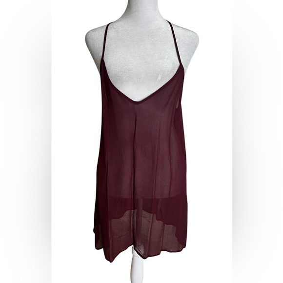 IRO Wine Red Long Sleeve Bell maxi dress - Picture 5 of 14